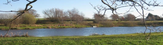 Hatherton lake: the fishing lake at Hussey's Nook